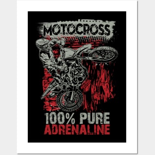 MOTOCRSS 100% PURE ADRENALINE Posters and Art